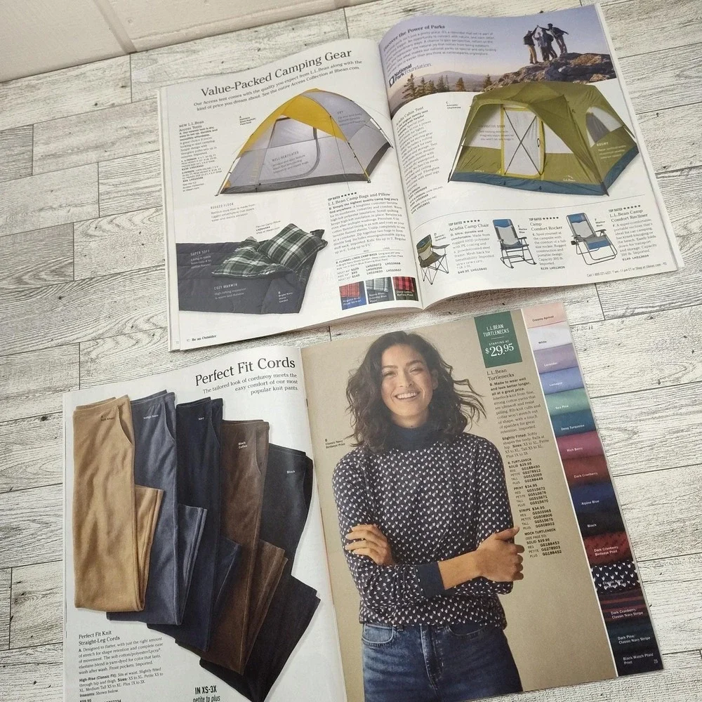 LL‎ Bean Catalog Lot 2023 Summer Fall Lookbooks Back Issues Set of 2 Reference